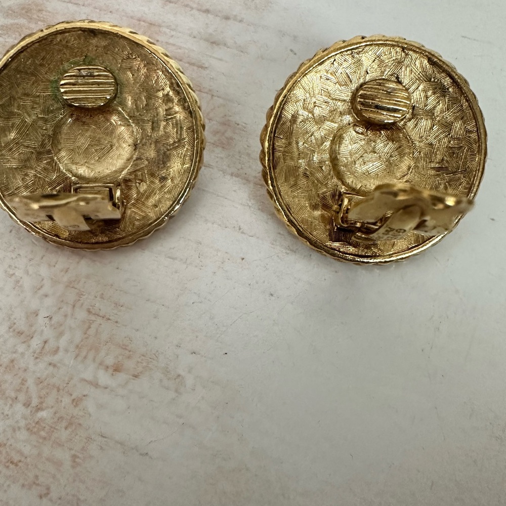 RARE VINTAGE Givenchy Byzantine Coin Style Set with Cabochons - Picture 4 of 11